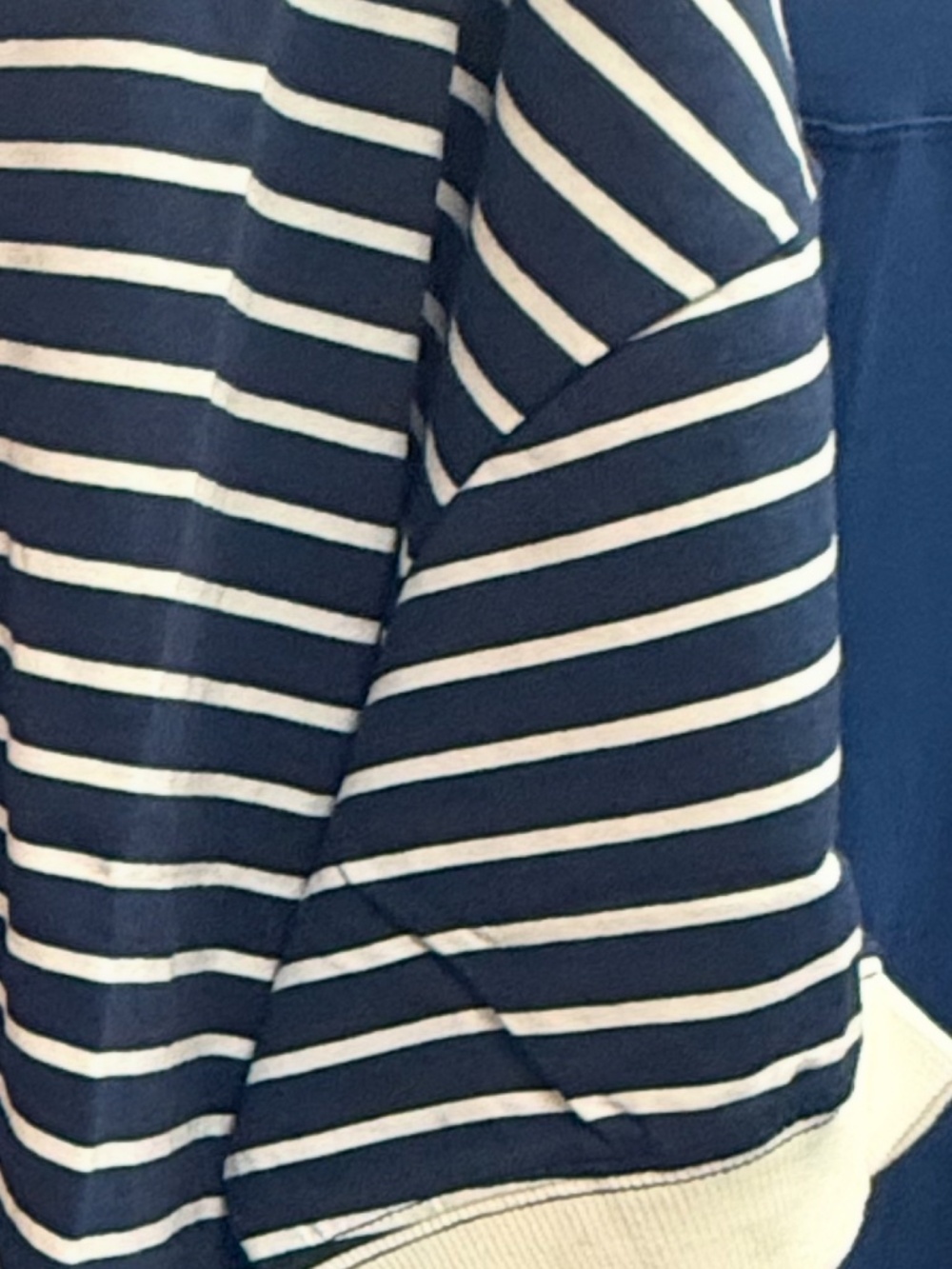 Zenana Navy Striped Top & Navy Wide Leg Pants Set - Picture 2 of 2